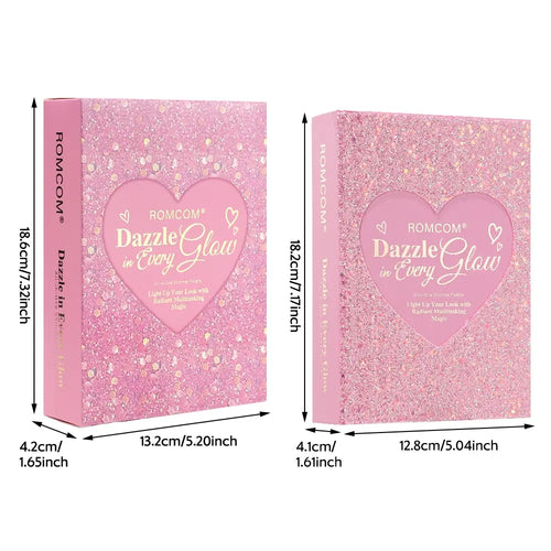 Beautiful Makeup Magic Book, 5-Page Multi-Color Pearlescent and Matte Eyeshadow, Powder Blush, High-Gloss Makeup and Lip Gloss Set, Makeup Sets, Ideal Holiday Party Gift for Women #GLOBAL PICKS